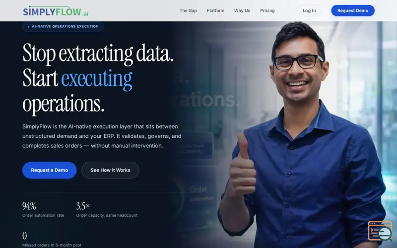 Screenshot of Simplyflow.ai