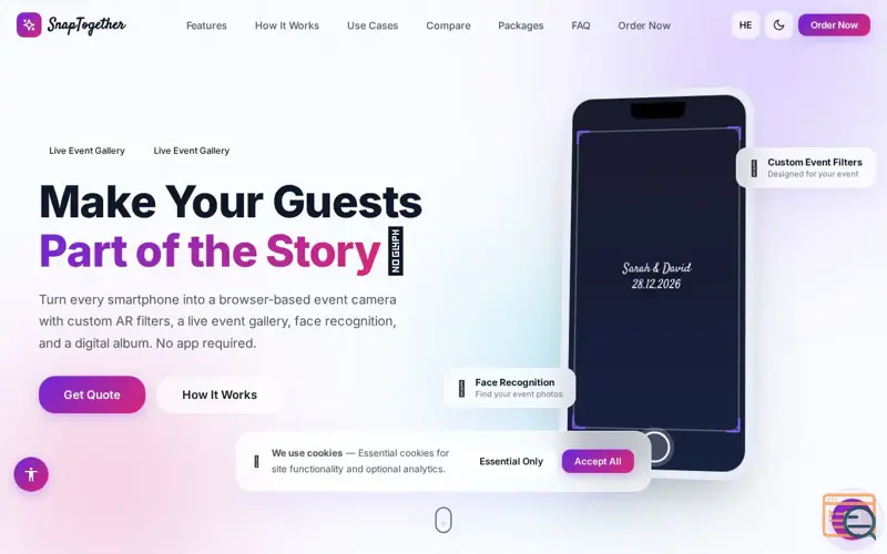 Screenshot of SnapTogether