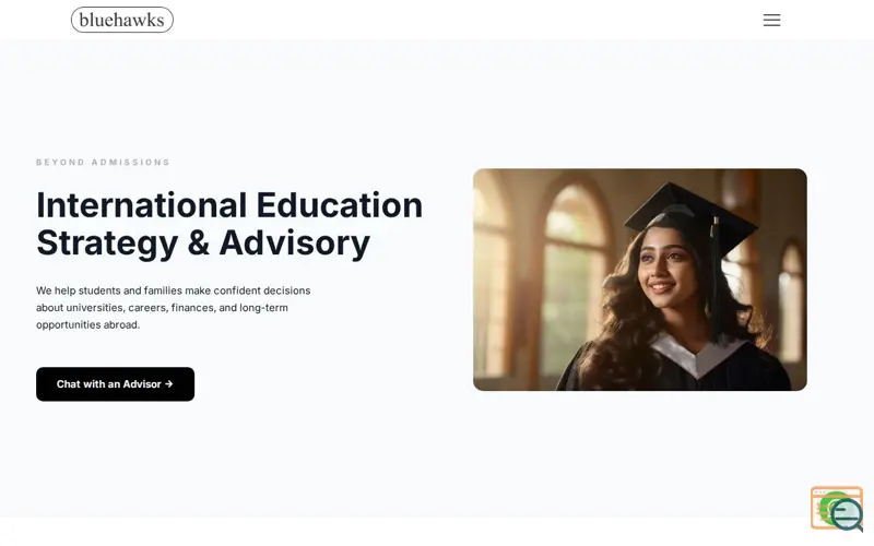 Screenshot of Bluehawks Edu