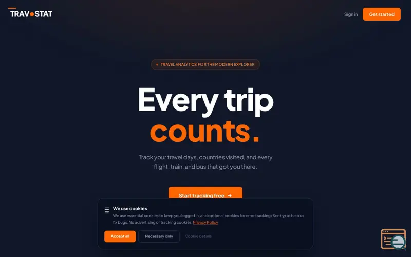 Screenshot of Travostat 