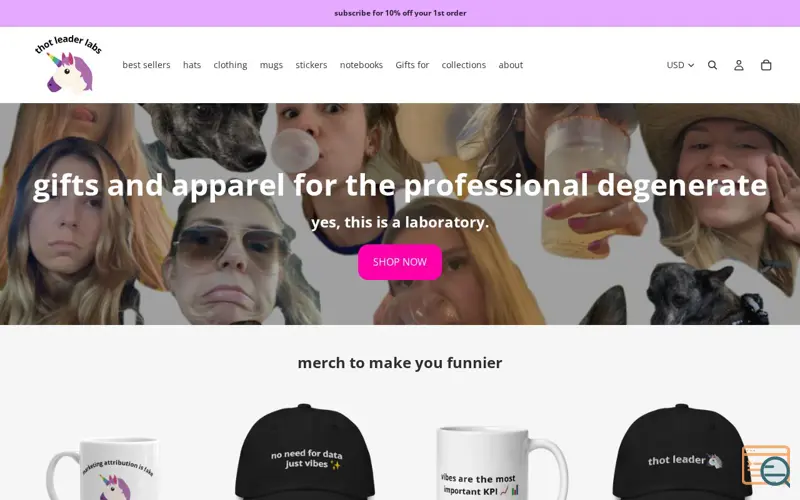 Screenshot of Thot Leader Labs