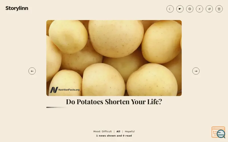 Screenshot of Storylinn