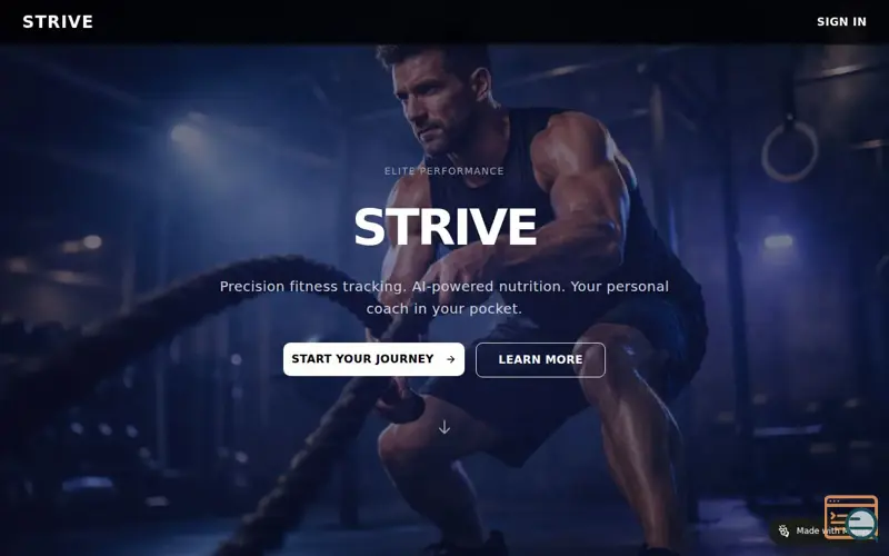 Screenshot of Strive sport