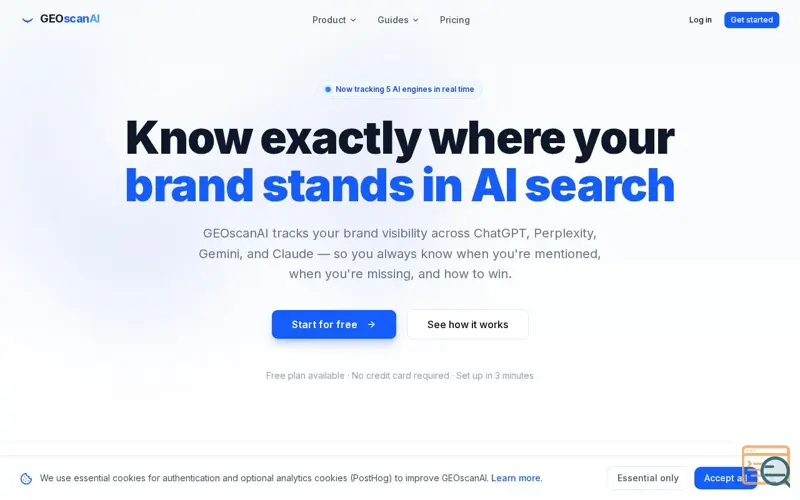 Screenshot of GEOscanAI