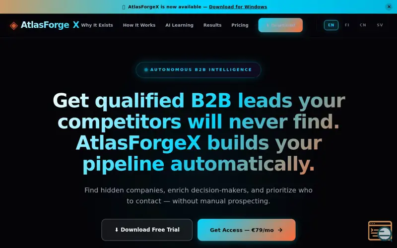Screenshot of AtlasForgeX