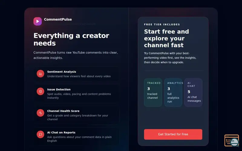Screenshot of CommentPulse