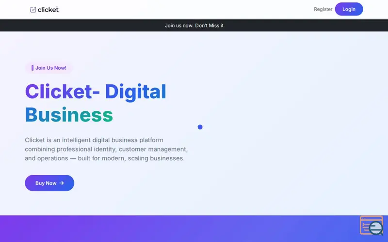 Screenshot of Clicket