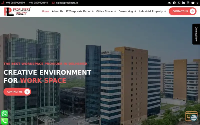Screenshot of Office Space Real Estate Agents