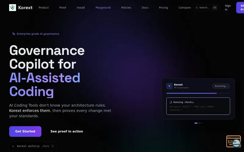 Screenshot of Korext