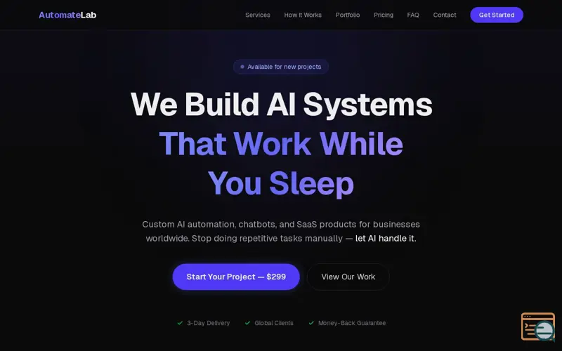 Screenshot of AutomateLab