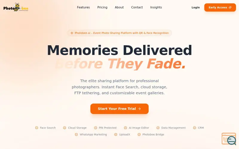 Screenshot of Photobee.ai