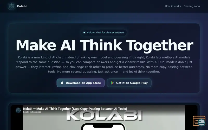 Screenshot of Kolabi