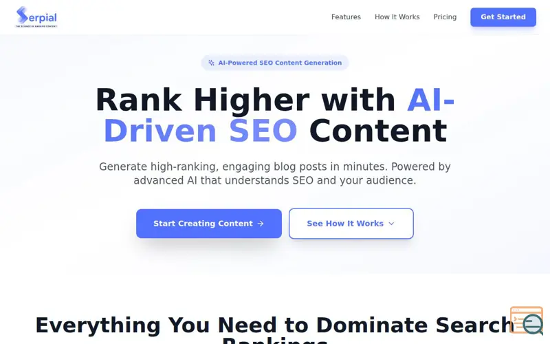 Screenshot of Serpial