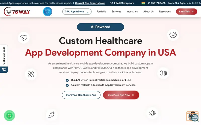 Screenshot of Custom Healthcare App Development