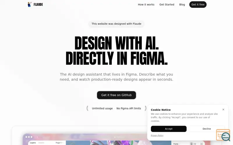 Screenshot of Flaude