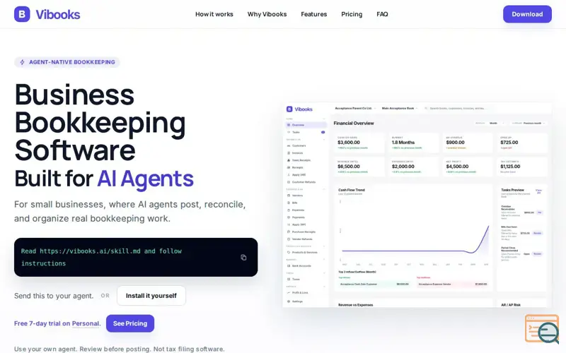 Screenshot of Vibooks