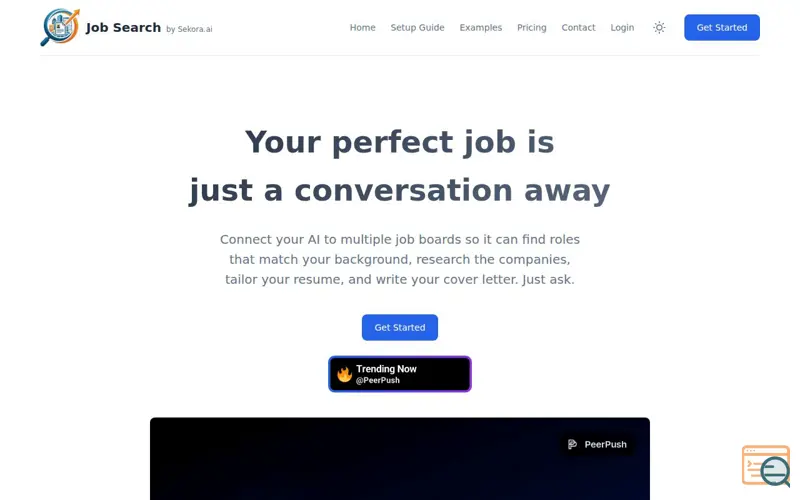 Screenshot of Sekora Job Search MCP