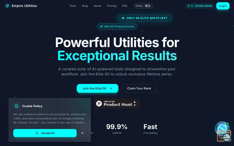 Screenshot of Empire Utilities