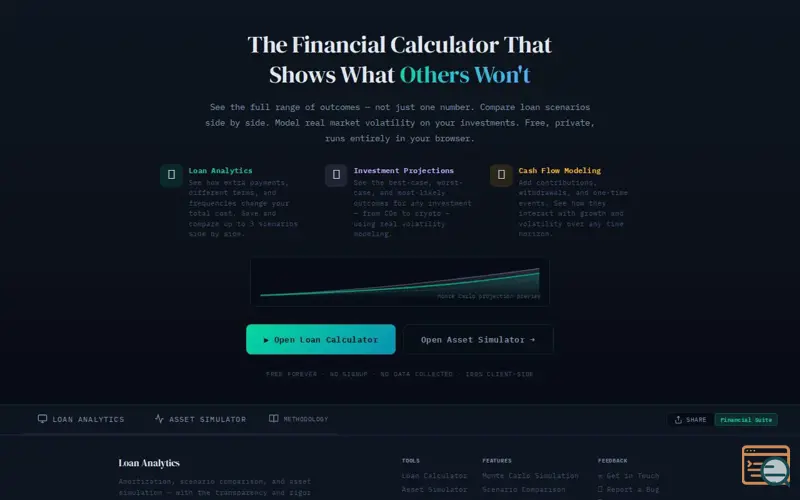 Screenshot of CalcMonte