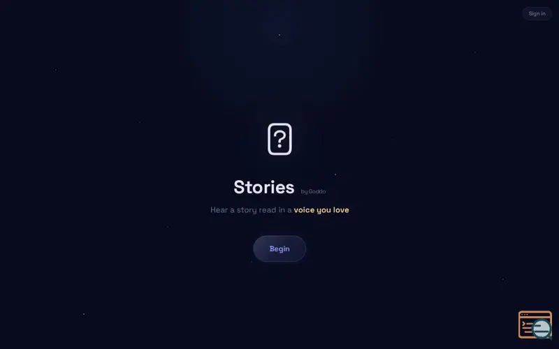 Screenshot of Stories by Goddo