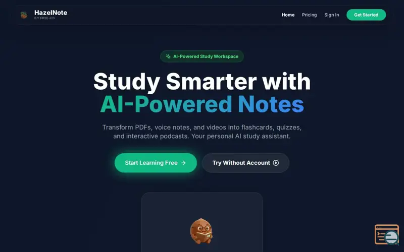 Screenshot of HazelNote