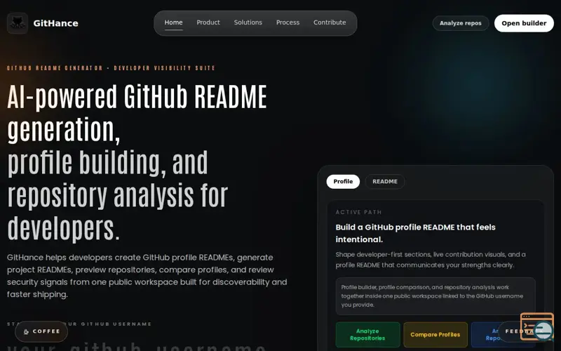 Screenshot of GitHance