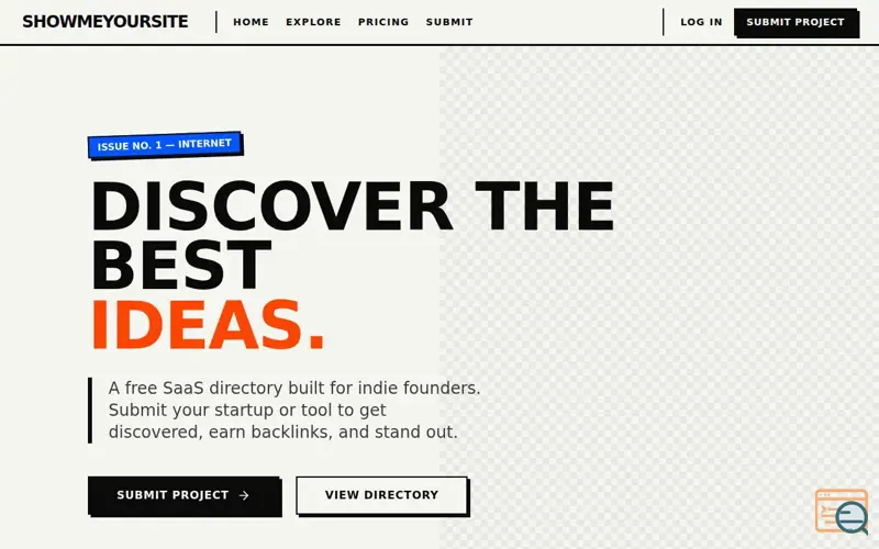 Screenshot of ShowMeYourSite