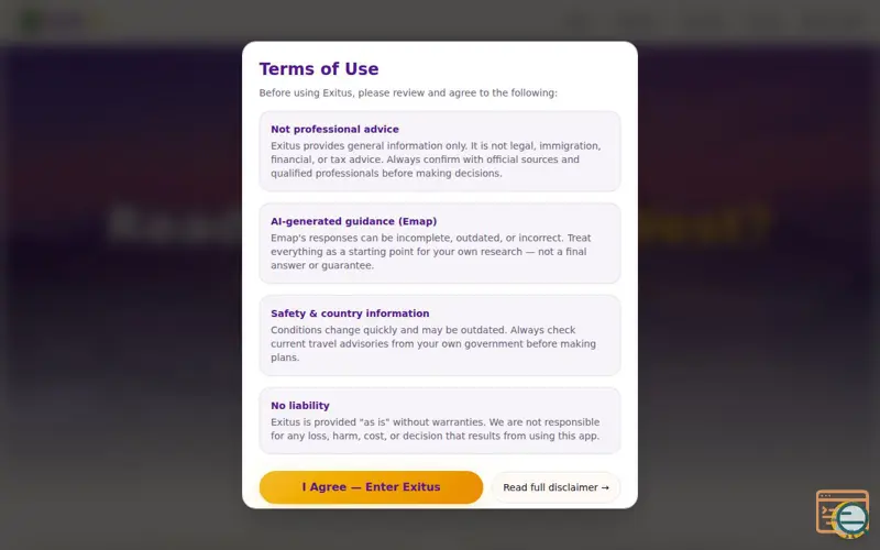 Screenshot of Exitus
