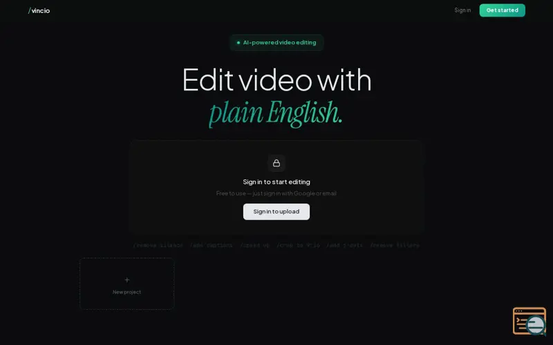 Screenshot of Vincio