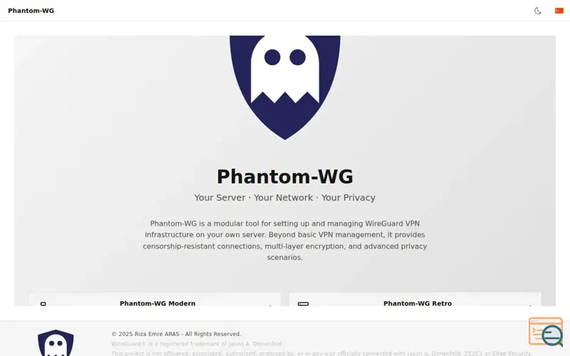 Screenshot of Phantom-WG