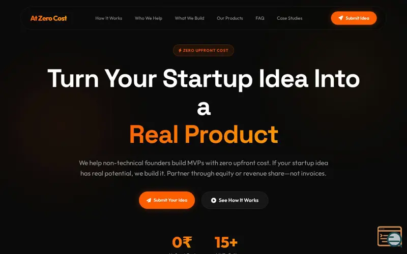 Screenshot of At Zero Cost