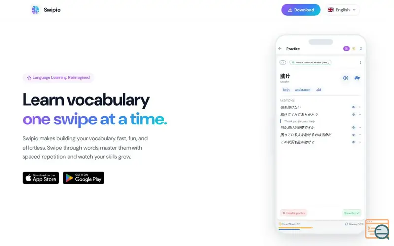 Screenshot of Swipio: Language Learning