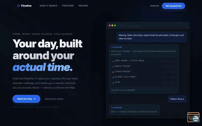 Screenshot of Flowline
