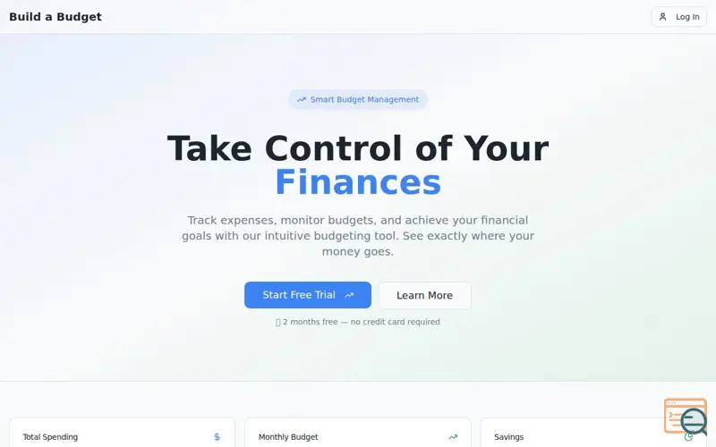 Screenshot of Build A Budget