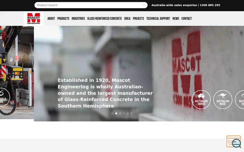 Screenshot of Mascot Engineering