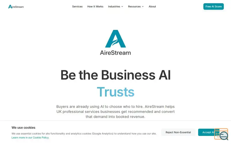 Screenshot of AireStream