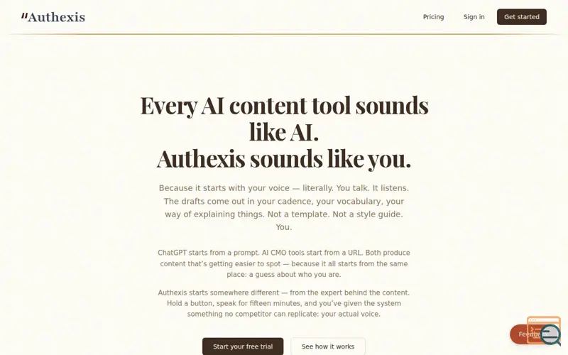 Screenshot of Authexis