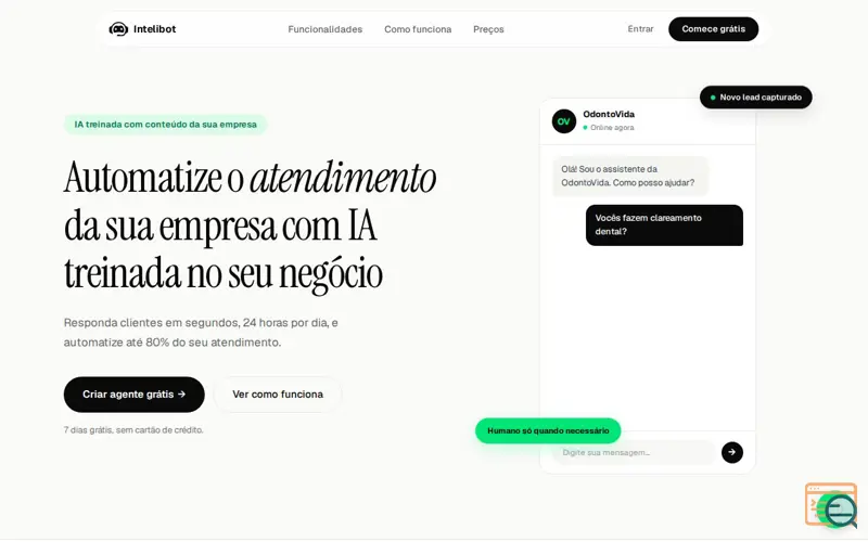 Screenshot of Intelibot