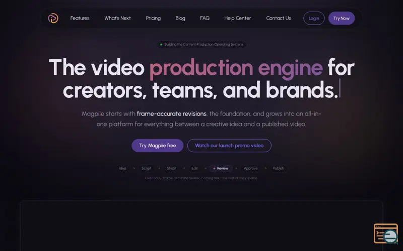 Screenshot of Magpiie