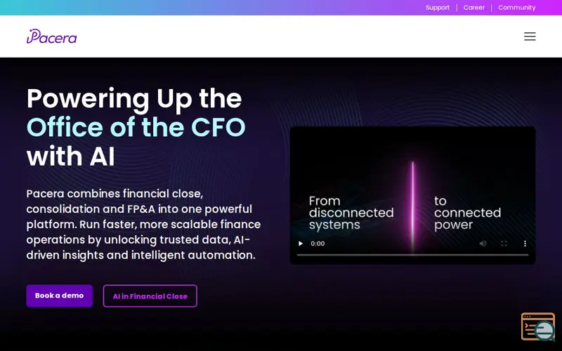 Screenshot of Pacera