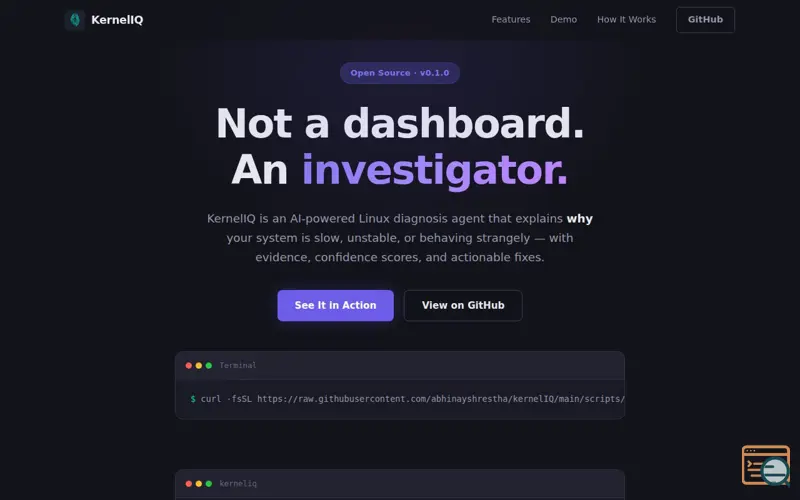 Screenshot of KernelIq