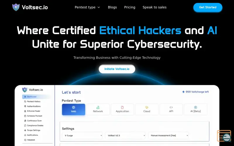 Screenshot of VoltSec.io