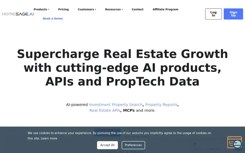 Screenshot of Homesage.AI