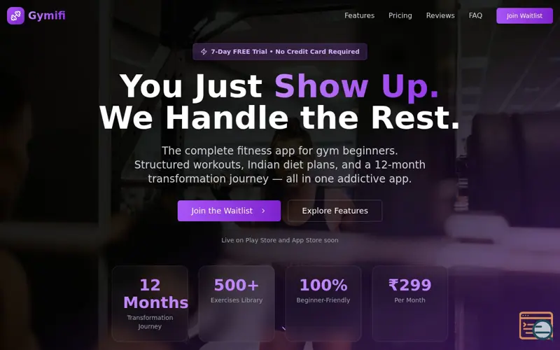 Screenshot of Gymifi