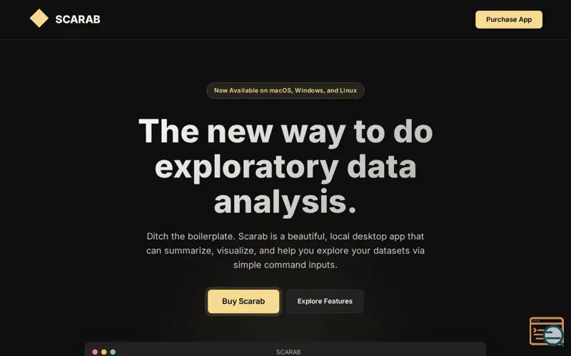 Screenshot of SCARAB