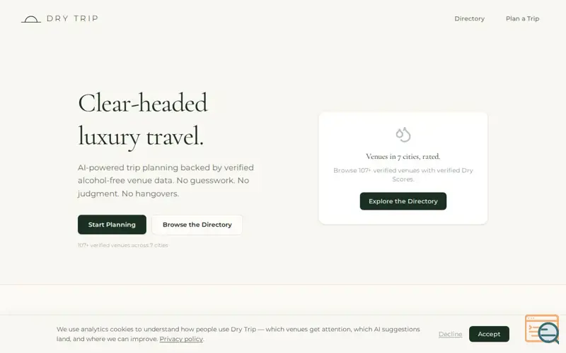 Screenshot of Dry Trip