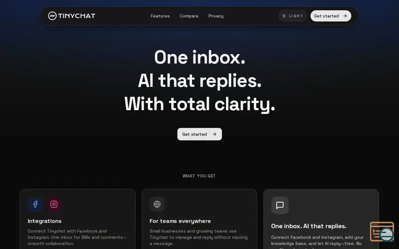 Screenshot of Tinychat