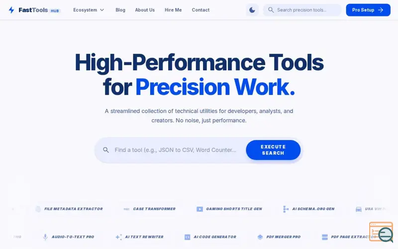 Screenshot of FastToolsHub