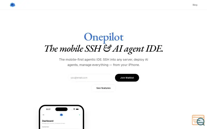 Screenshot of Onepilot