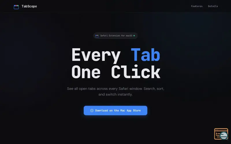 Screenshot of TabScope: Every Tab, One Click